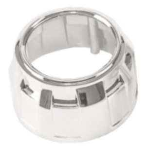 Headlight Projector Chrome Shroud 2.5 inches