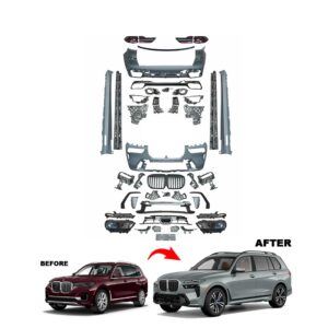 Upgrade Body Kit From BMW X7 G07 2018–2022 to BMW X7 M-Pack LCI G07 (2022–)
