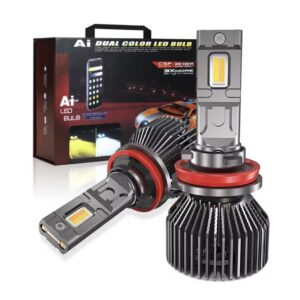 LED Headlight Bulbs H7 / H11– Dual Color / APP Control